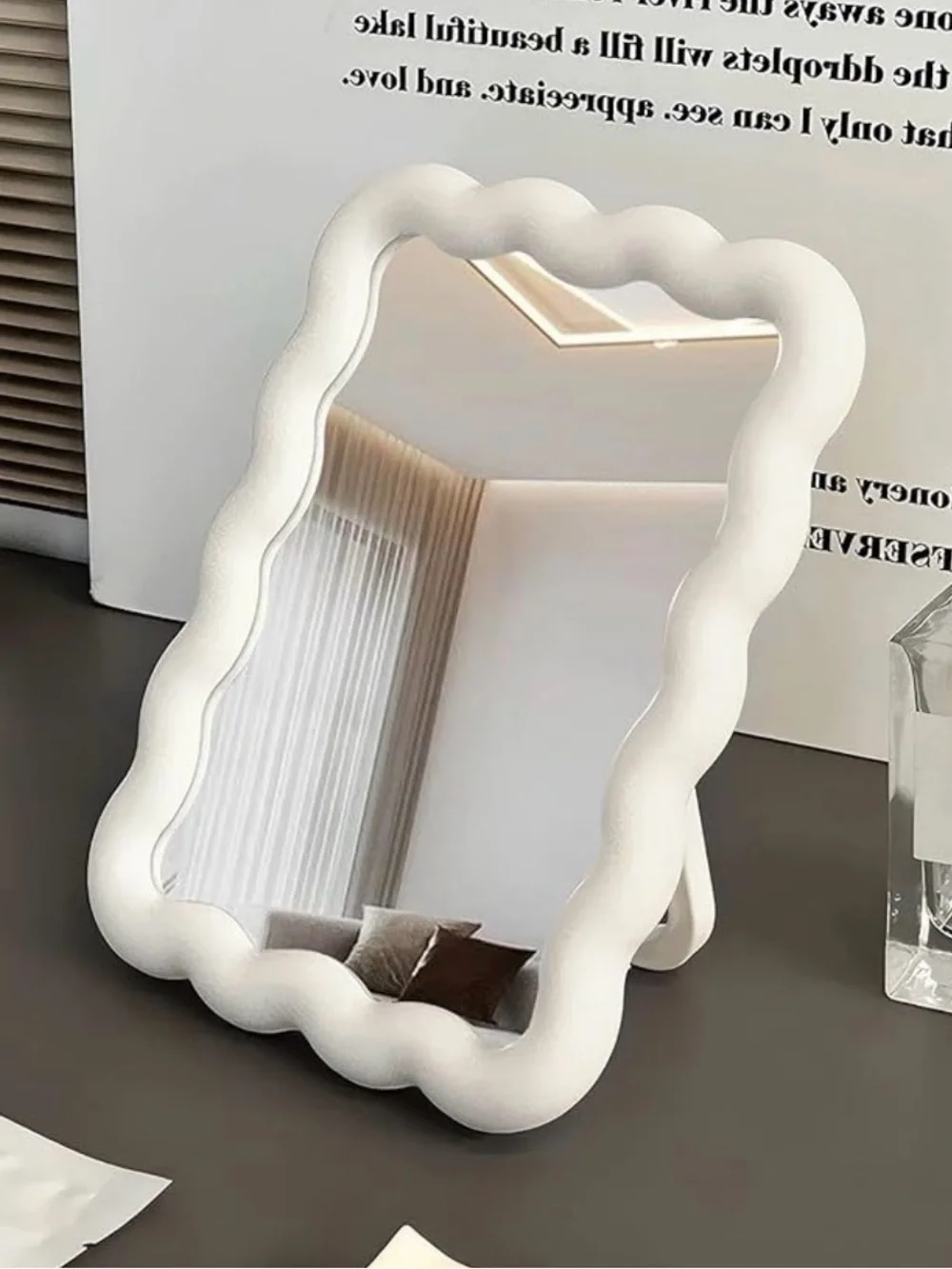 Wave Shaped Vanity Makeup Mirror